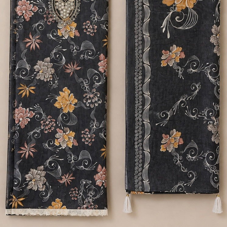 Zohaishi — Rayon Unstitched Premium Suit