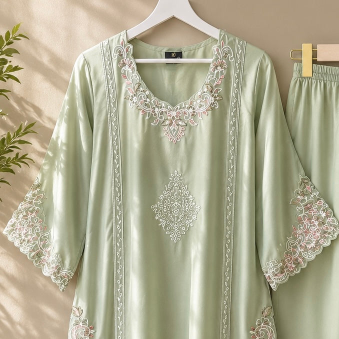 Sajjal Ali Pakistani rayon suit