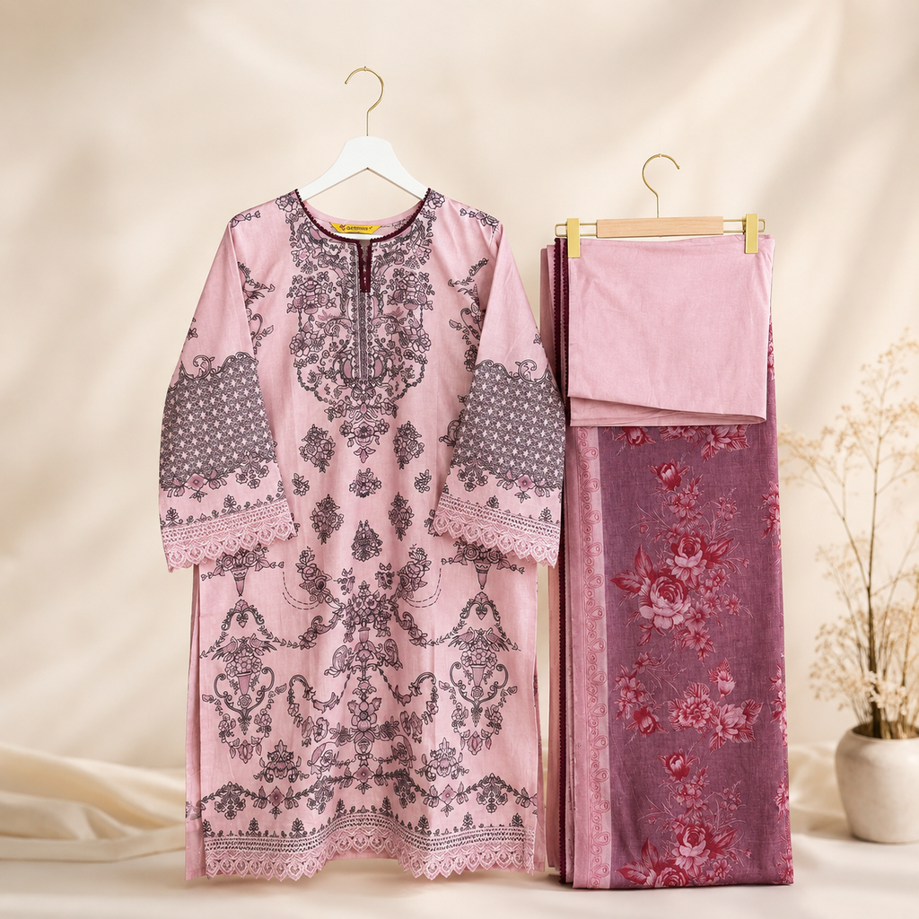 Nasra jamal pakistani lawn set