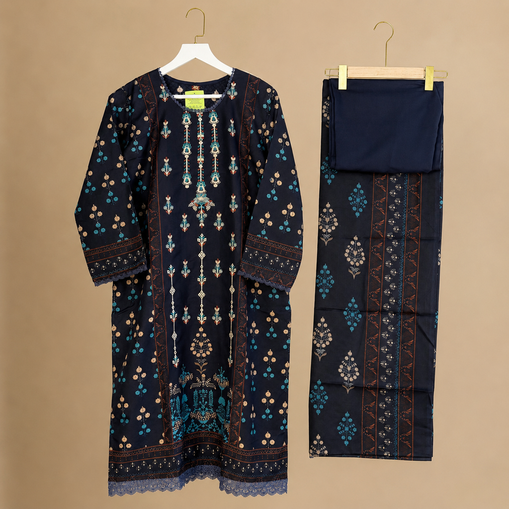 Pakistani cotton lawn suit