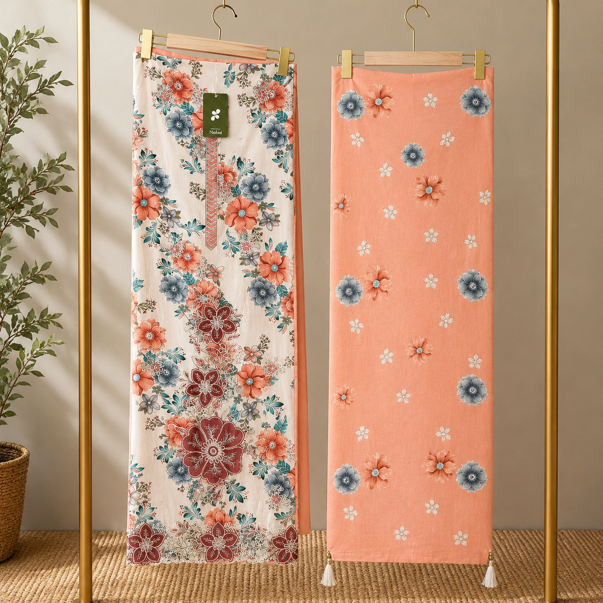 Safiyah Embroidered Floral Unstitched Suit
