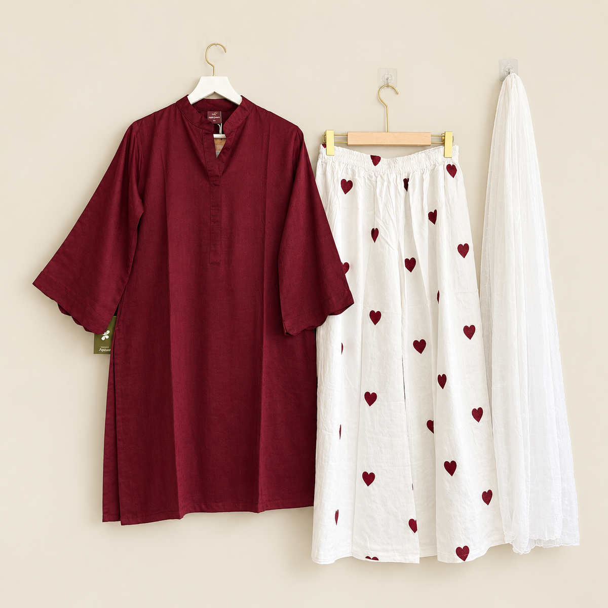 Beenish Viral heart premium palazzo set