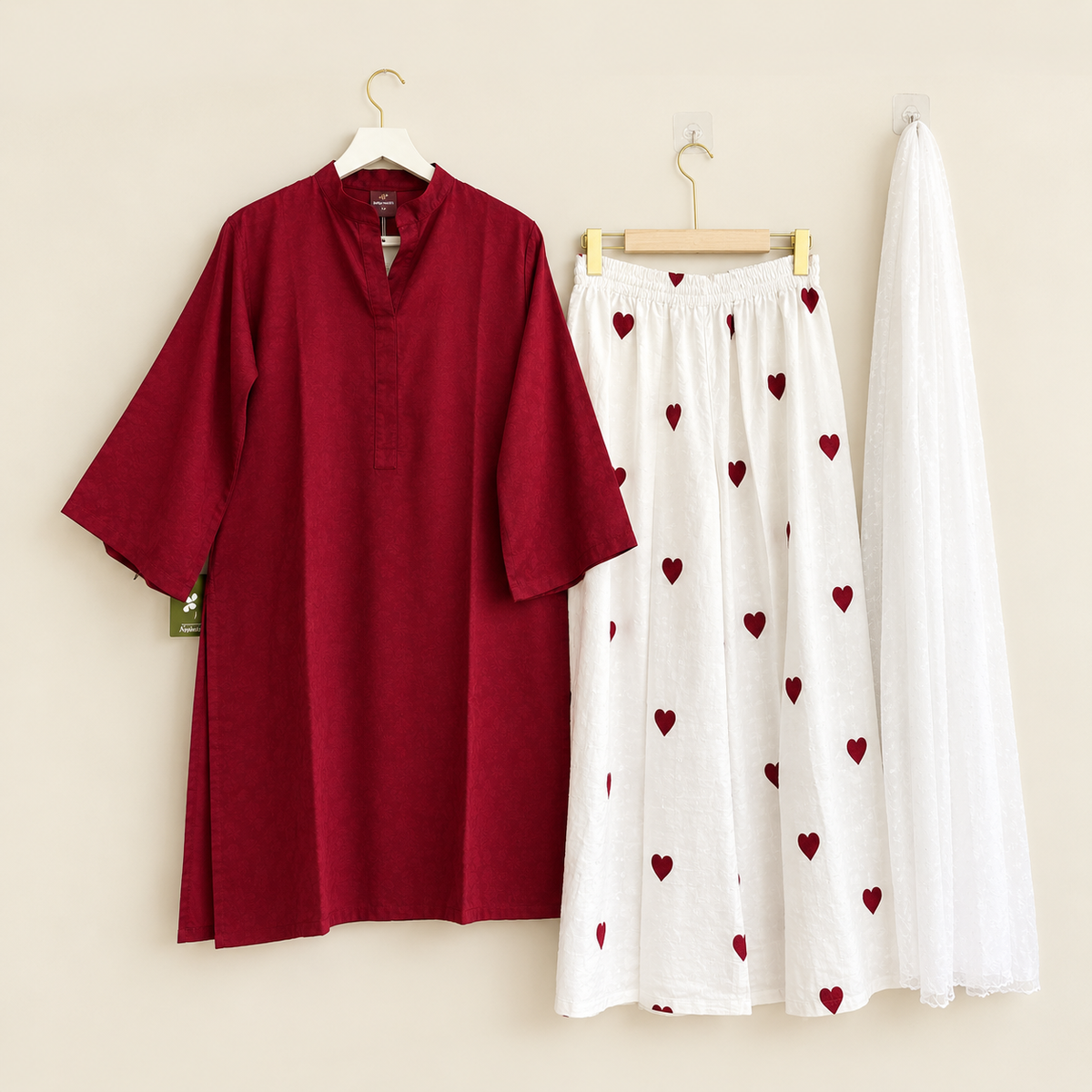 Beenish Viral heart premium palazzo set