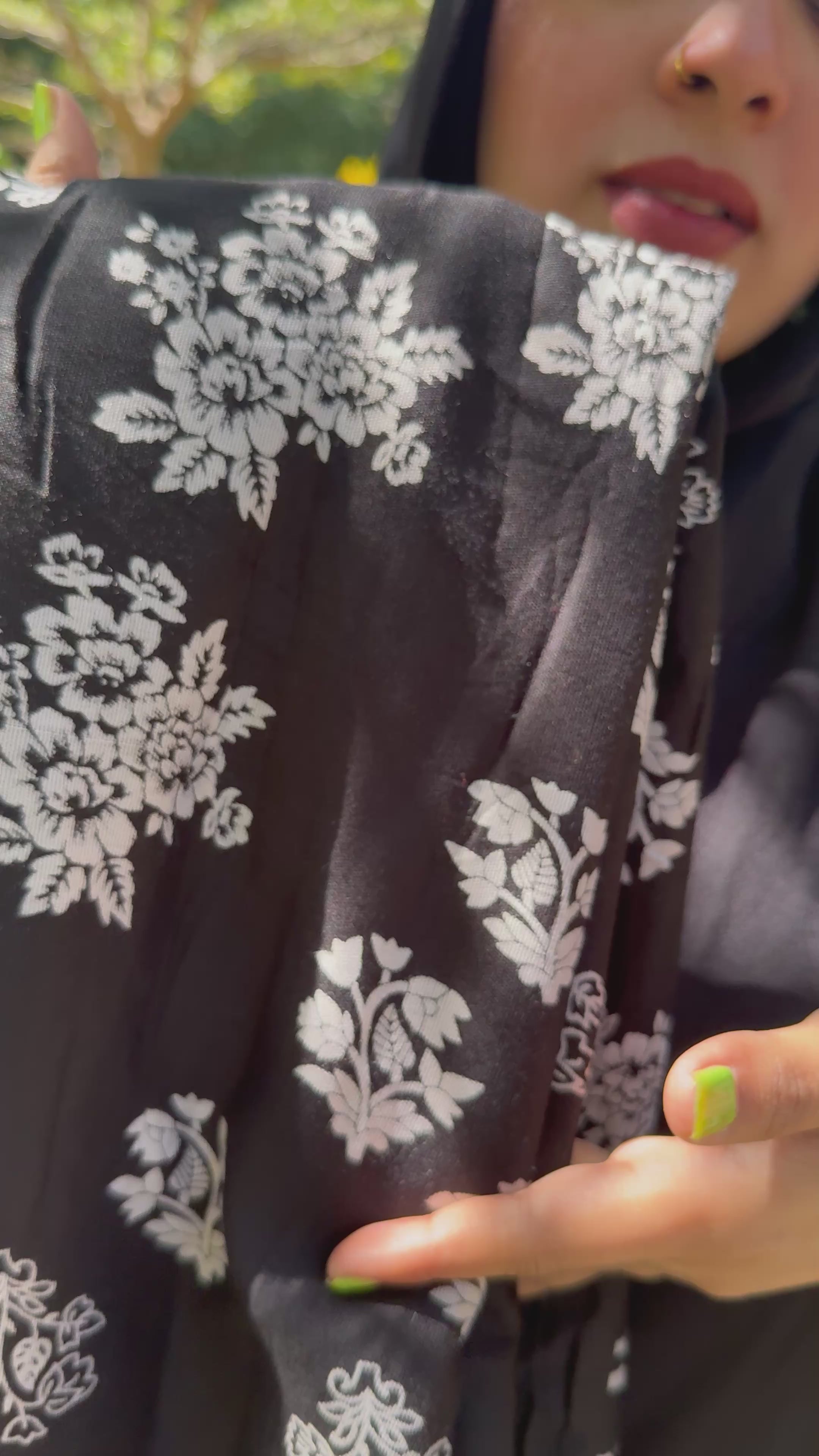 Isra black – Premium Rayon unstitched Set