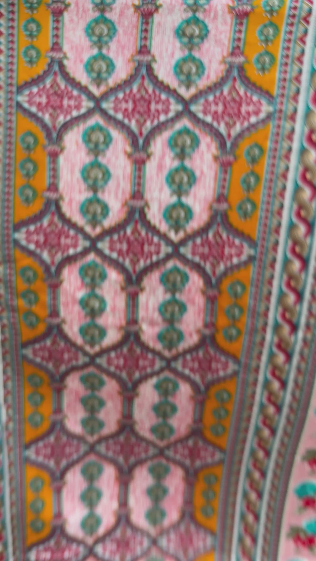 Rich crimson red - heritage prints (unstitched Pakistani outfit)