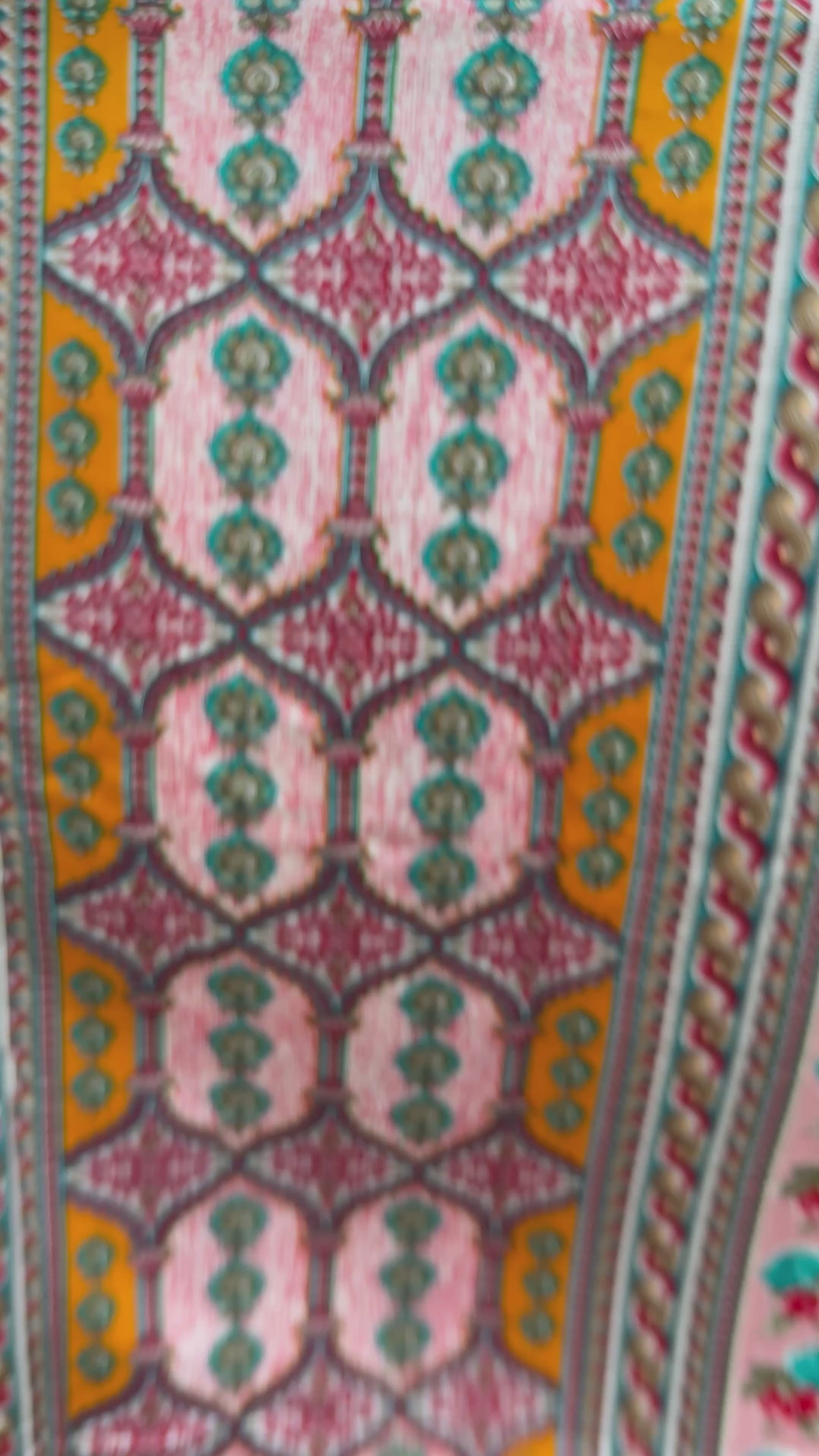 Rich crimson red - heritage prints (unstitched Pakistani outfit)