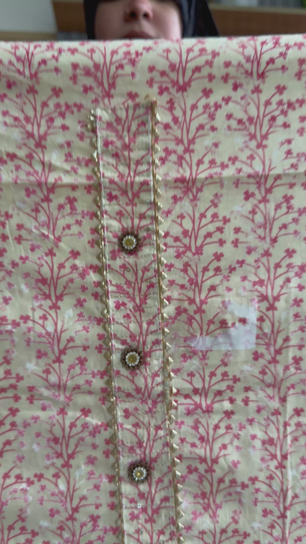 Iswa Pure Cotton Unstitched Suit