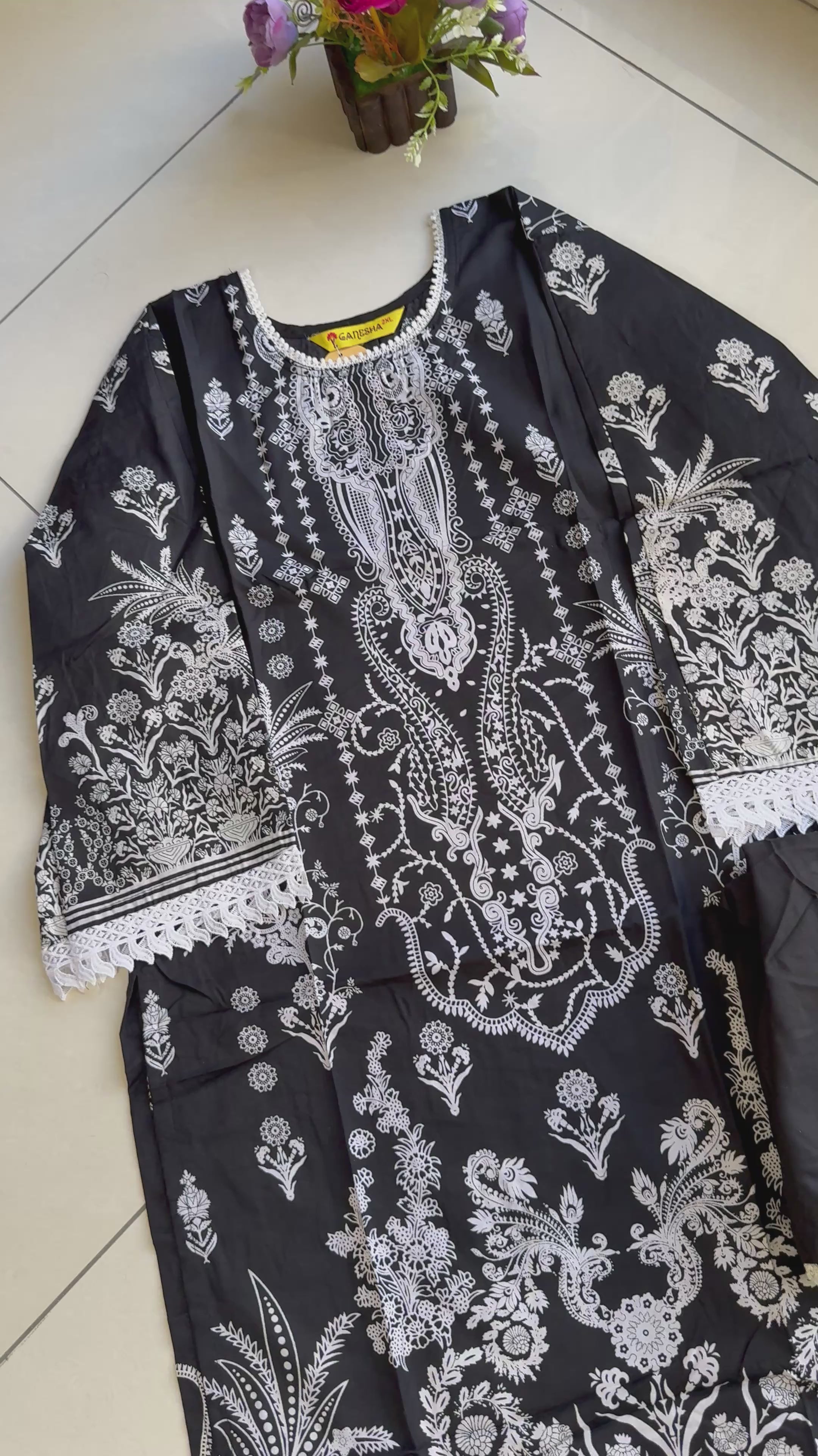 Pakistani cotton lawn suit